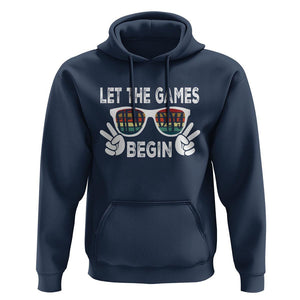 Field Day Hoodie Let The Games Begin Field Trip Fun Day TS09 Navy Print Your Wear