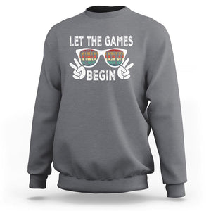 Field Day Sweatshirt Let The Games Begin Field Trip Fun Day TS09 Charcoal Print Your Wear