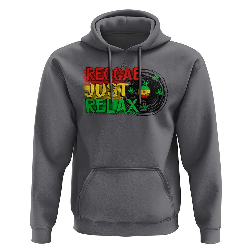 Funny Reggae Just Relax Cannabis Weed 420 Hoodie TS09 Charcoal Print Your Wear