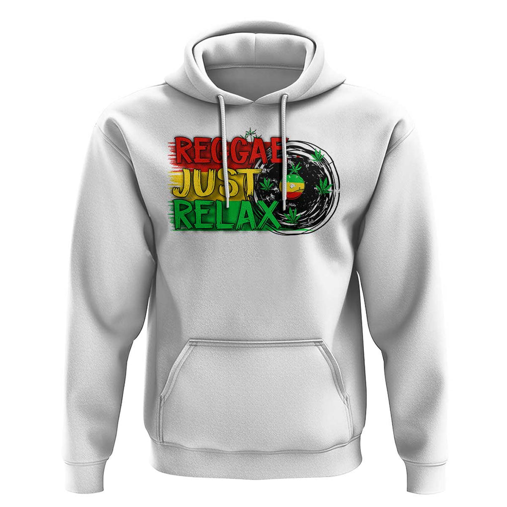 Funny Reggae Just Relax Cannabis Weed 420 Hoodie TS09 White Print Your Wear