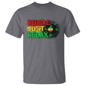 Funny Reggae Just Relax Cannabis Weed 420 T Shirt TS09 Charcoal Print Your Wear