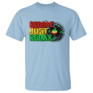 Funny Reggae Just Relax Cannabis Weed 420 T Shirt TS09 Light Blue Print Your Wear