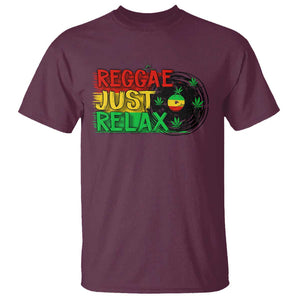 Funny Reggae Just Relax Cannabis Weed 420 T Shirt TS09 Maroon Print Your Wear
