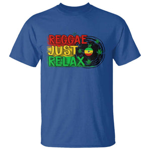 Funny Reggae Just Relax Cannabis Weed 420 T Shirt TS09 Royal Blue Print Your Wear
