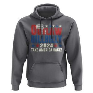 Trump Vance 2024 Hoodie Outlaw Hillbilly Take America Back TS09 Charcoal Print Your Wear