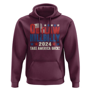 Trump Vance 2024 Hoodie Outlaw Hillbilly Take America Back TS09 Maroon Print Your Wear