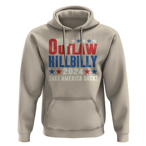 Trump Vance 2024 Hoodie Outlaw Hillbilly Take America Back TS09 Sand Print Your Wear