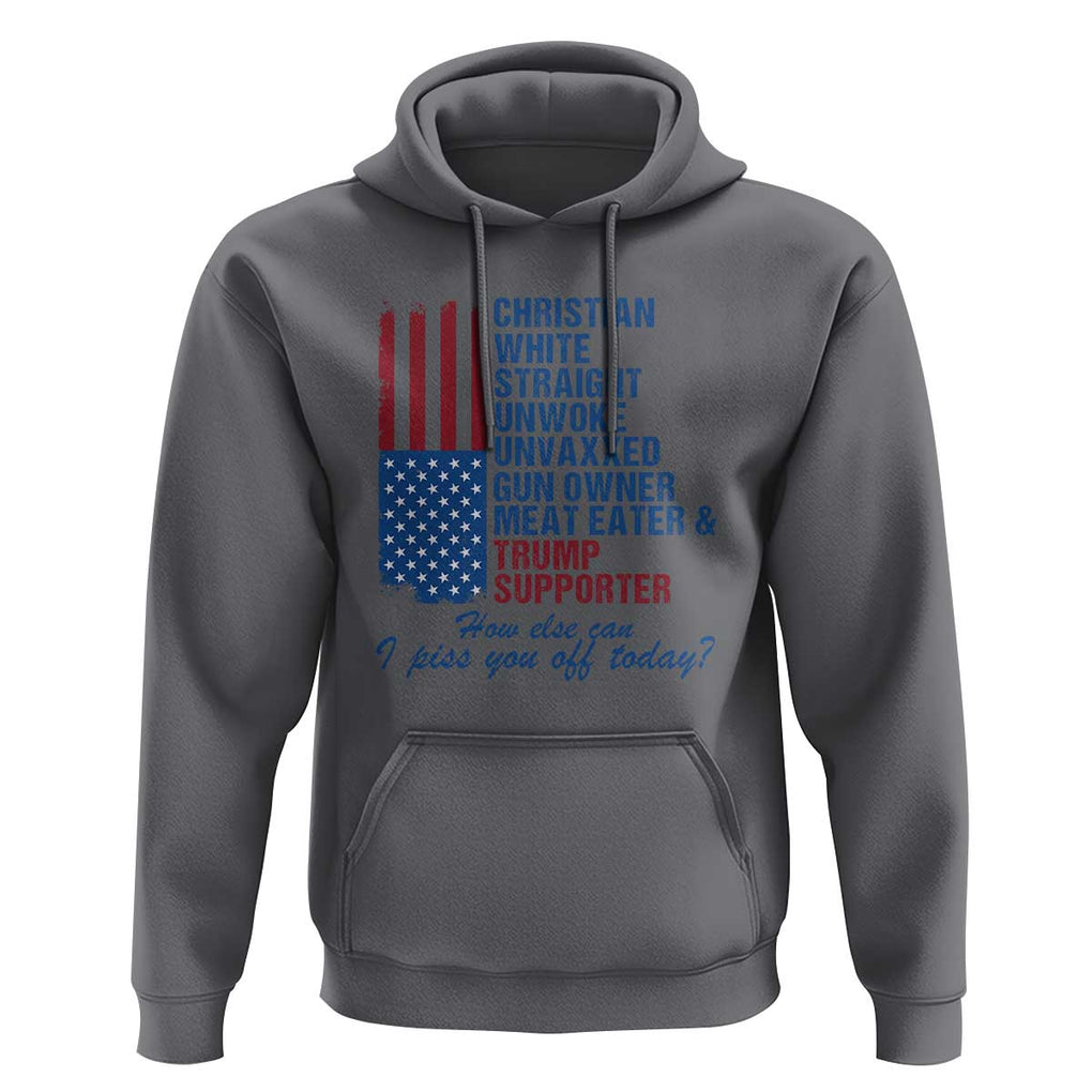 Trump Supporter Hoodie Christian White Straight Gun Owner Meat Eater TS09 Charcoal Print Your Wear