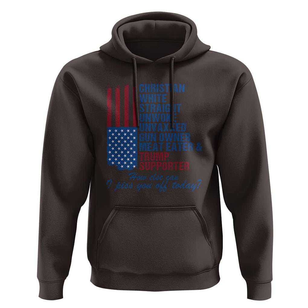 Trump Supporter Hoodie Christian White Straight Gun Owner Meat Eater TS09 Dark Chocolate Print Your Wear
