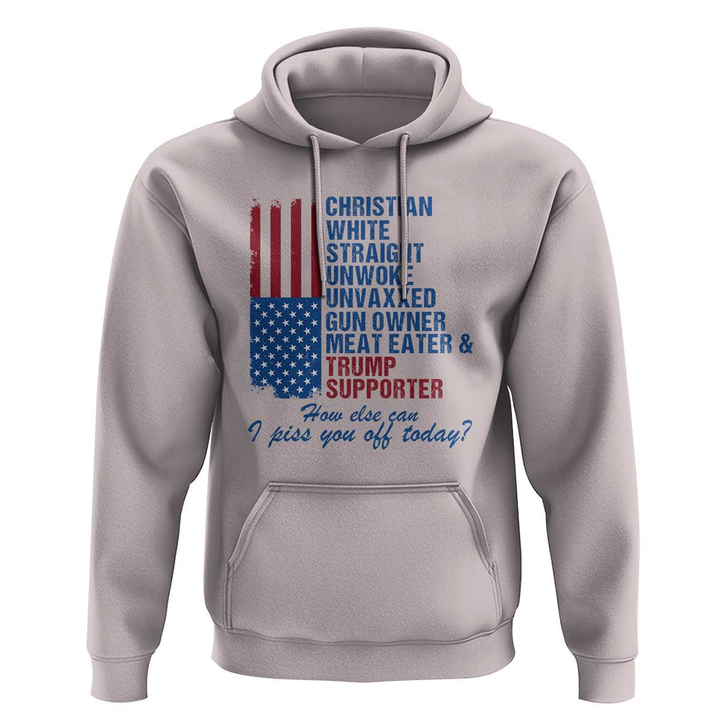Trump Supporter Hoodie Christian White Straight Gun Owner Meat Eater TS09 Ice Gray Print Your Wear