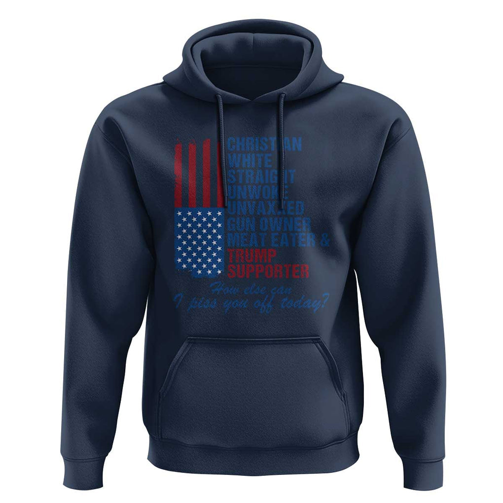 Trump Supporter Hoodie Christian White Straight Gun Owner Meat Eater TS09 Navy Print Your Wear