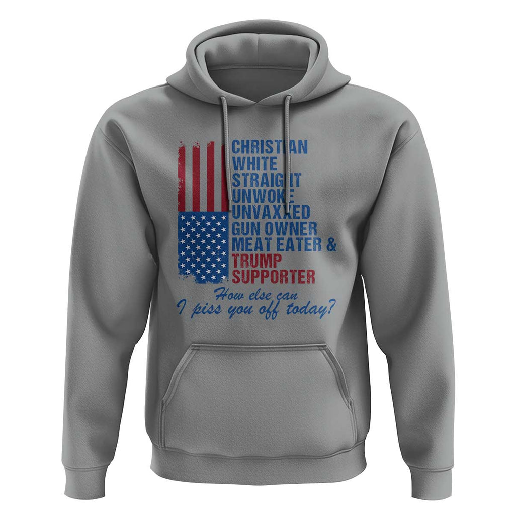 Trump Supporter Hoodie Christian White Straight Gun Owner Meat Eater TS09 Sport Gray Print Your Wear