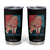 Funny Trump Tumbler Cup Grab 'Em Trump Hug Cat American Flag TS09 Black Print Your Wear
