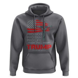 Trump Supporter Hoodie Pro God Pro Gun Pro Life Pro Trump TS09 Charcoal Print Your Wear