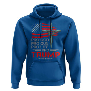 Trump Supporter Hoodie Pro God Pro Gun Pro Life Pro Trump TS09 Royal Blue Print Your Wear