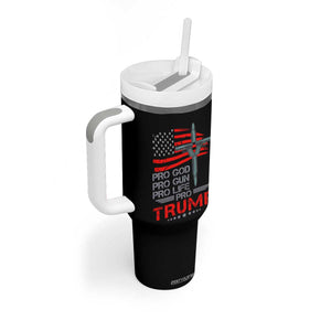 Trump Supporter Tumbler With Handle Pro God Pro Gun Pro Life Pro Trump TS09 Print Your Wear