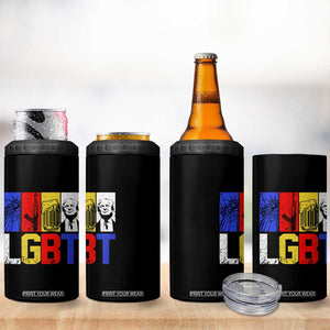 Funny Trump Supporter 4 in 1 Can Cooler Tumbler Liberty Guns Beer Trump TS09 Print Your Wear