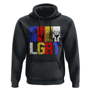 Funny Trump Supporter Hoodie Liberty Guns Beer Trump TS09 Black Print Your Wear