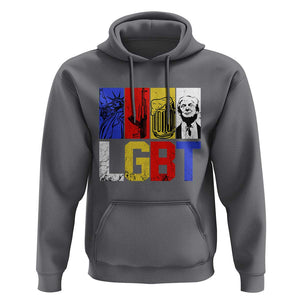 Funny Trump Supporter Hoodie Liberty Guns Beer Trump TS09 Charcoal Print Your Wear