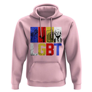 Funny Trump Supporter Hoodie Liberty Guns Beer Trump TS09 Light Pink Print Your Wear