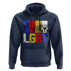 Funny Trump Supporter Hoodie Liberty Guns Beer Trump TS09 Navy Print Your Wear