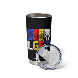 Funny Trump Supporter Tumbler Cup Liberty Guns Beer Trump TS09 Print Your Wear