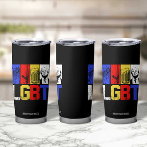 Funny Trump Supporter Tumbler Cup Liberty Guns Beer Trump TS09 Print Your Wear