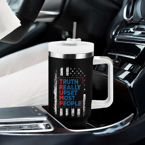 Trump Supporter Tumbler With Handle Truth Really Upsets Most People TS09 Print Your Wear