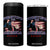Trump Raised Fist 4 in 1 Can Cooler Tumbler Fighting For America Eagle TS09 One Size: 16 oz Black Print Your Wear
