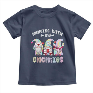 Happy Valentine's Day Hanging With Gnomies Tie Dye Toddler T Shirt TS09 Navy Print Your Wear