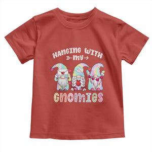 Happy Valentine's Day Hanging With Gnomies Tie Dye Toddler T Shirt TS09 Red Print Your Wear