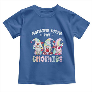Happy Valentine's Day Hanging With Gnomies Tie Dye Toddler T Shirt TS09 Royal Blue Print Your Wear