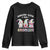 Happy Valentine's Day Hanging With Gnomies Tie Dye Youth Sweatshirt TS09 Black Print Your Wear