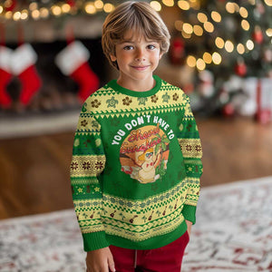 Xmas In Hawaii Ugly Christmas Sweater Hawaiian Snowman You Don't Have To Shovel Sunshine TS09 Forest Print Your Wear