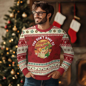 Xmas In Hawaii Ugly Christmas Sweater Hawaiian Snowman You Don't Have To Shovel Sunshine TS09 Hibiscus Print Your Wear
