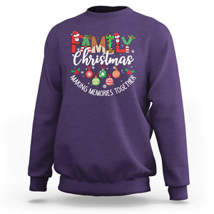 Family Christmas 2023 Making Memories Together Matching Sweatshirt TS09 Purple Printyourwear
