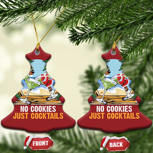 Tropical Xmas Christmas Ornament No Cookies Just Cocktails Drunk Santa Reindeer TS09 Christmas Tree Red Print Your Wear