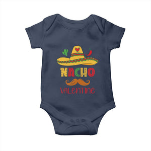 Valentine's Day Baby Onesie Funny Nacho Love Mexican Sombraro TS09 Navy Print Your Wear