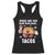 Valentine's Day Racerback Tank Top Roses Are Red Blah Tacos Funny Food Lover TS09 Black Print Your Wear