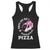 Valentine's Day Racerback Tank Top Roses Are Red Blah Skeleton Pizza Funny Food Lover TS09 Black Print Your Wear