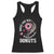 Valentine's Day Racerback Tank Top Roses Are Red Blah Skeleton Donut Funny Food Lover TS09 Black Print Your Wear