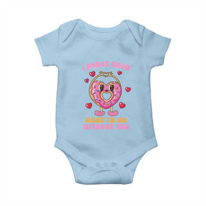 Valentine's Day Baby Onesie I Donut Know What I'd Do Without You TS09 Light Blue Print Your Wear