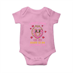 Valentine's Day Baby Onesie I Donut Know What I'd Do Without You TS09 Light Pink Print Your Wear