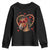 Valentine's Day Youth Sweatshirt Funny Cute Horse Cowboy Western TS09 Black Print Your Wear