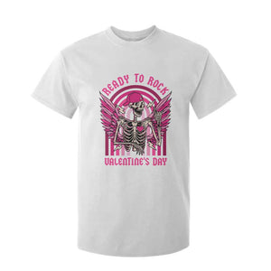 Skeleton Ready To Rock Valentine's Day T Shirt For Kid TS09 White Print Your Wear