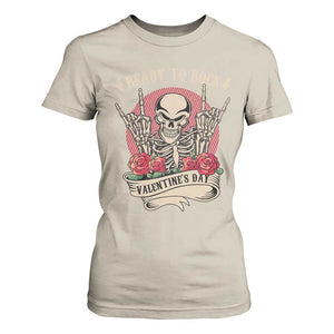 Funny Skeleton Ready To Rock Valentine's Day T Shirt For Women TS09 Sand Print Your Wear