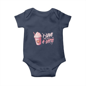 Valentine's Day Baby Onesie I Love My Class A Latte Teacher Coffee Lover TS09 Navy Print Your Wear