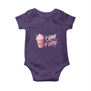 Valentine's Day Baby Onesie I Love My Class A Latte Teacher Coffee Lover TS09 Purple Print Your Wear