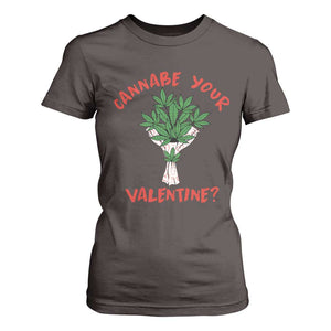 Cannabe Your Valentine 420 Cannabis Bouquet Marijuana Weed Flower T Shirt For Women TS09 Dark Chocolate Print Your Wear