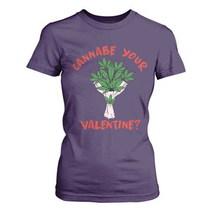 Cannabe Your Valentine 420 Cannabis Bouquet Marijuana Weed Flower T Shirt For Women TS09 Purple Print Your Wear